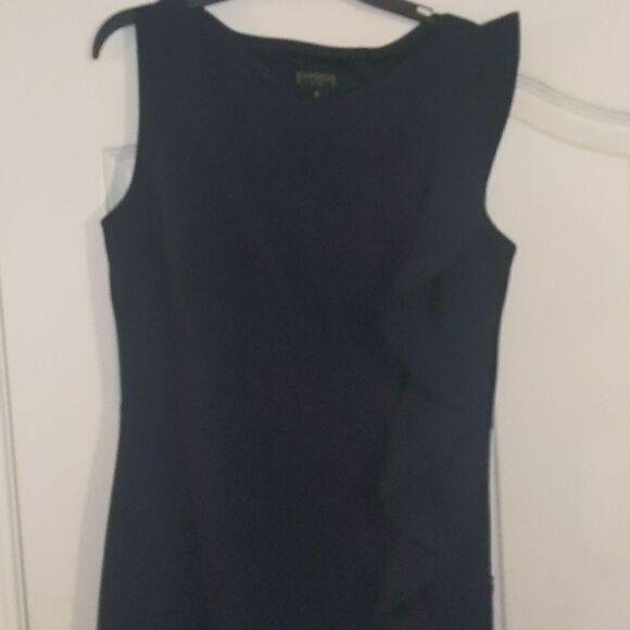 En focus studio women's navy sheath dress size 8 - Picture 2 of 5